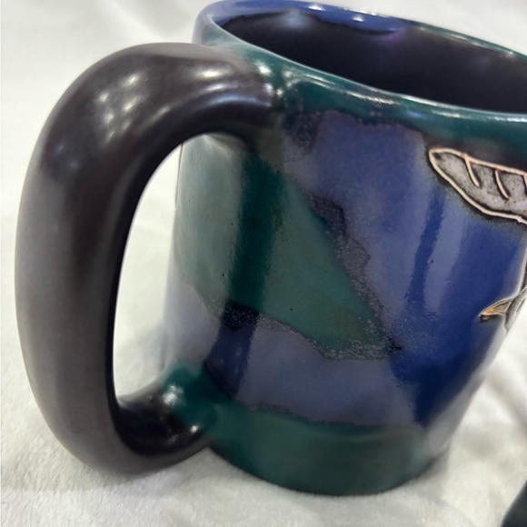 Vintage Mexican stoneware pottery mugs signed and designed by Mara - Picture 8 of 13